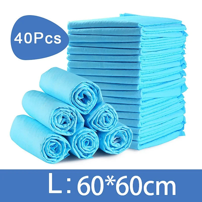 100/50/40/20PCS Absorbent Dogs Diapers Disposable Puppy Training Pee Pads Quick Dry Surface Mat Clean Cushion Dog Supplies