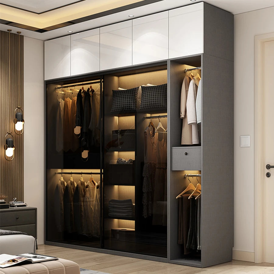 Big Wardrobe Drawers Storage Shelves Space Saver Partition Nordic Locker Hanging Shelf Closet Container Armarios Home Furniture