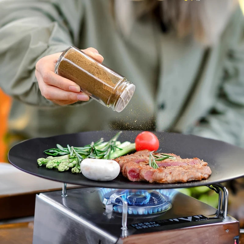 9pcs Seasoning Jar Camping Seasoning Bottle Set Storage Container Condiment Jars Organizer Camping Supplies for Picnic BBQ