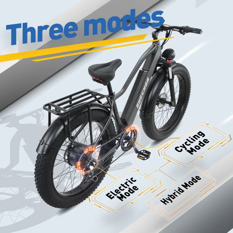 JINGHMA RX20/70 Adult Electric Bicycle 1000W48V18AH Lithium Battery 27.5-inch 4.0 Fat Tire Powerful Mountain Motorcycle e-bike