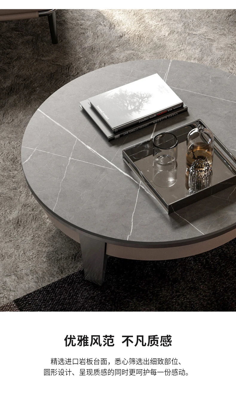 YY TV Cabinet Unit Light Luxury Modern High-End Designer Minimalist Coffee Table
