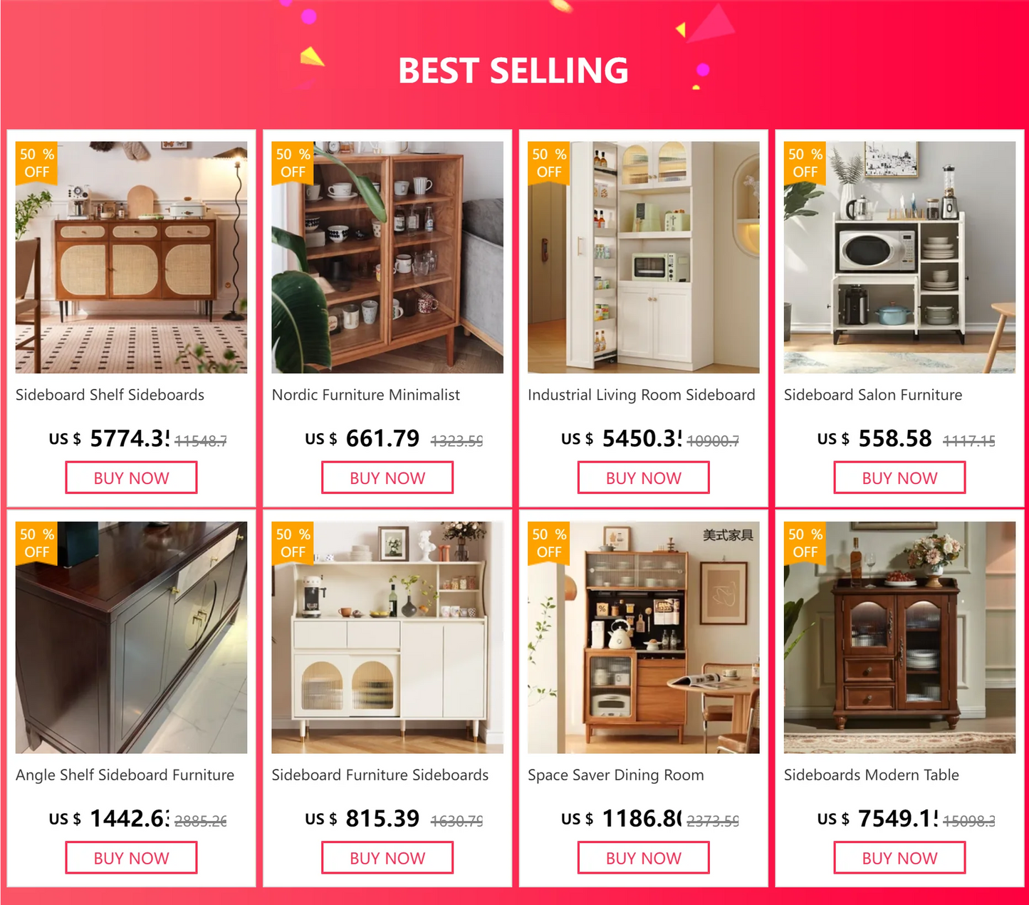 Wooden Kitchen Buffet Cabinet Sideboards Wooden Furniture Storage Locker Mebles Cuisine Entrance Patio De Outdoor Sets