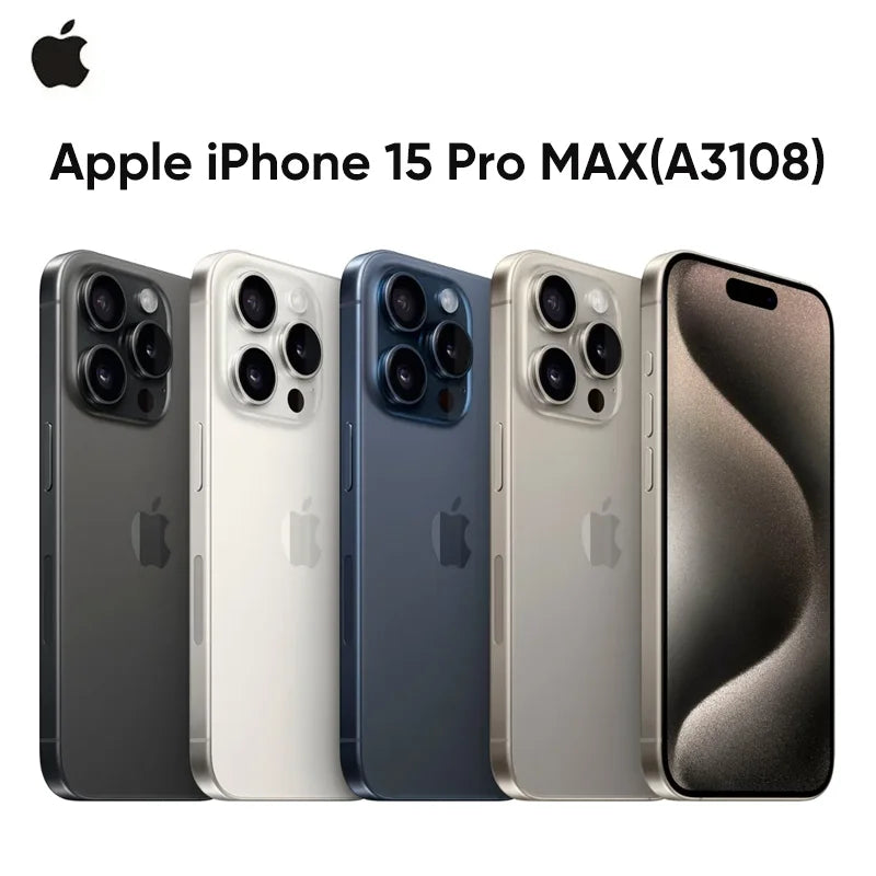 Apple iPhone 15 Pro MAX 8GB RAM 256GB ROM 5G Phone Apple A17 Pro Bionic Chip 6.7'' 120Hz Super Retina XDR Display NFC Original