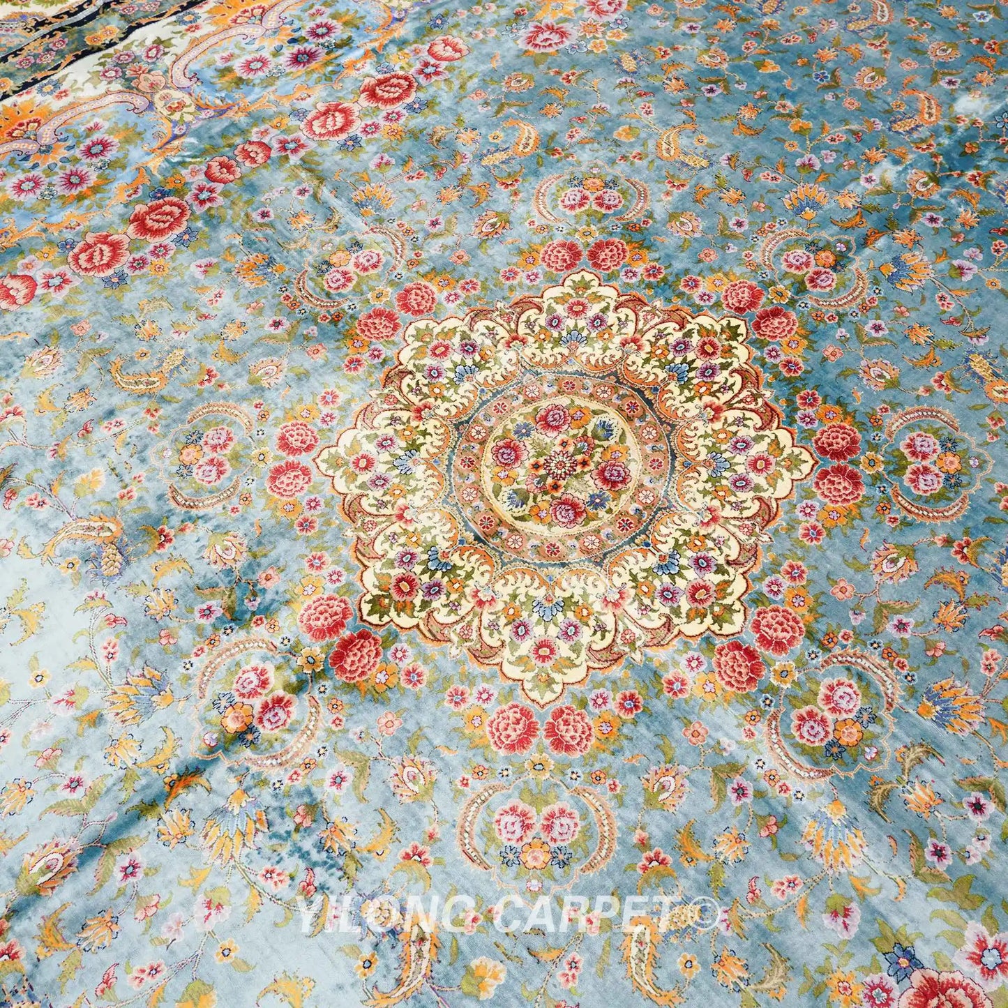 12'x18' Handknotted Silk Carpet Oriental Extra large Indoor Durable Rug (TJ445A)