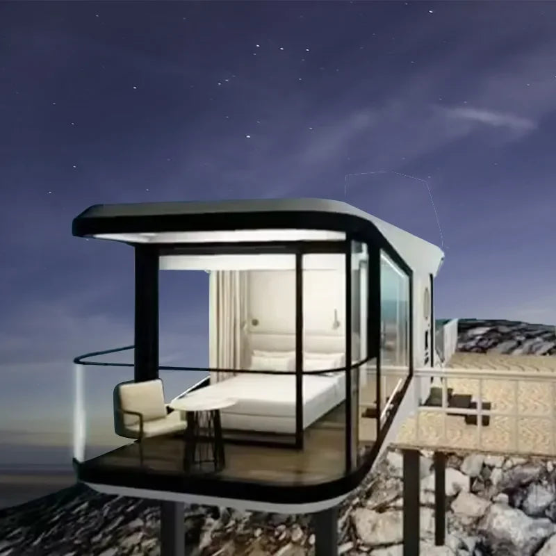 Prefab container house, Space Capsule home module, Modern design customized factory built sleeping tent capsule homestay