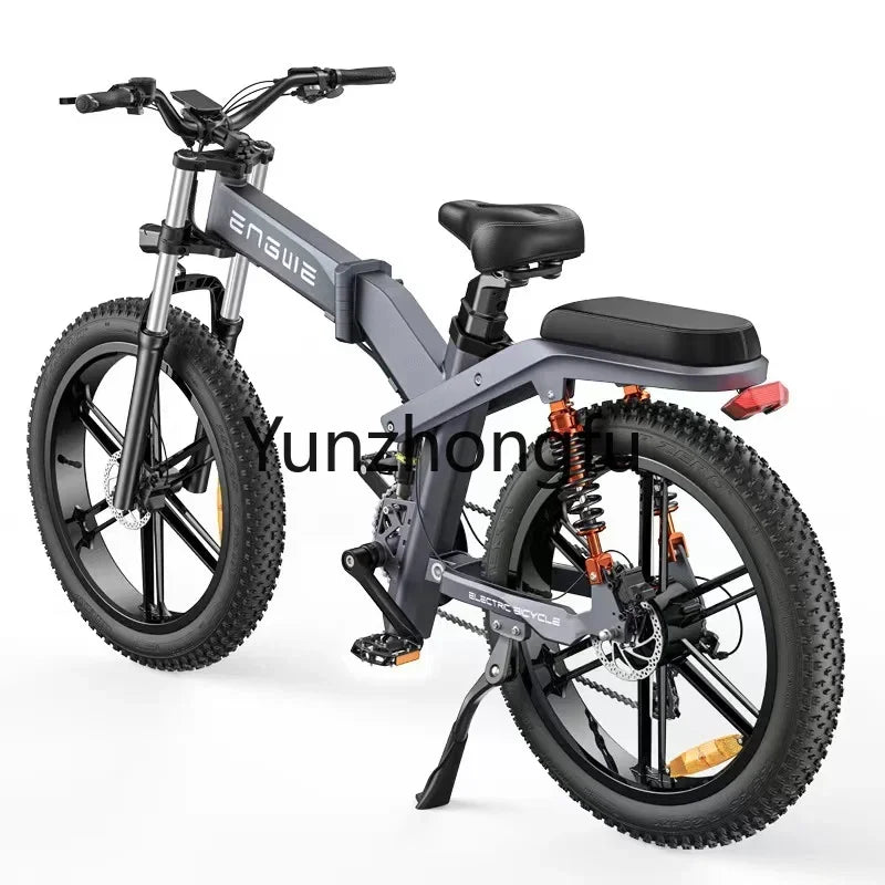 X26 Electric Motorcycle 48V28Ah 1000W 26inch fat tires Go off-road electric Bike hydraulic oil electric mountain bicycle