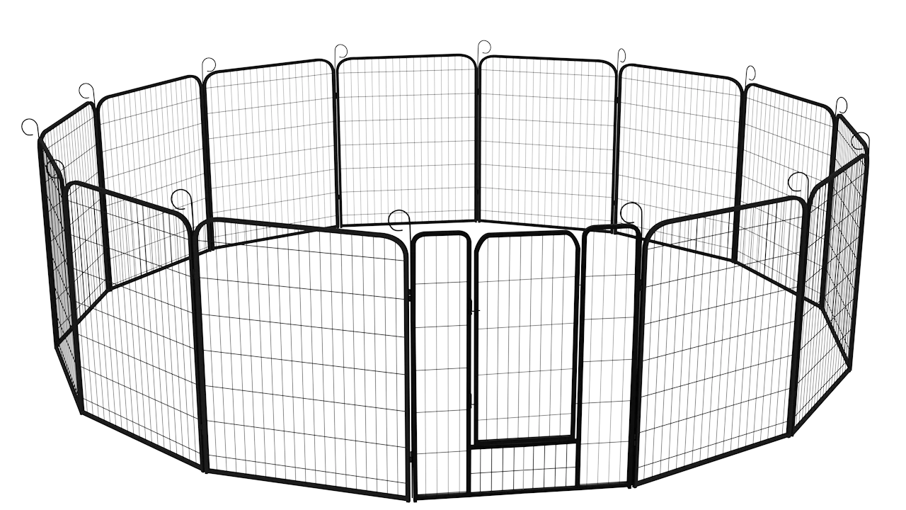 100x80 Dog Playpen Crate Fence Pet Play Pen Exercise Cage Portable Pet Dog Playpen Dog Enclosure Fence