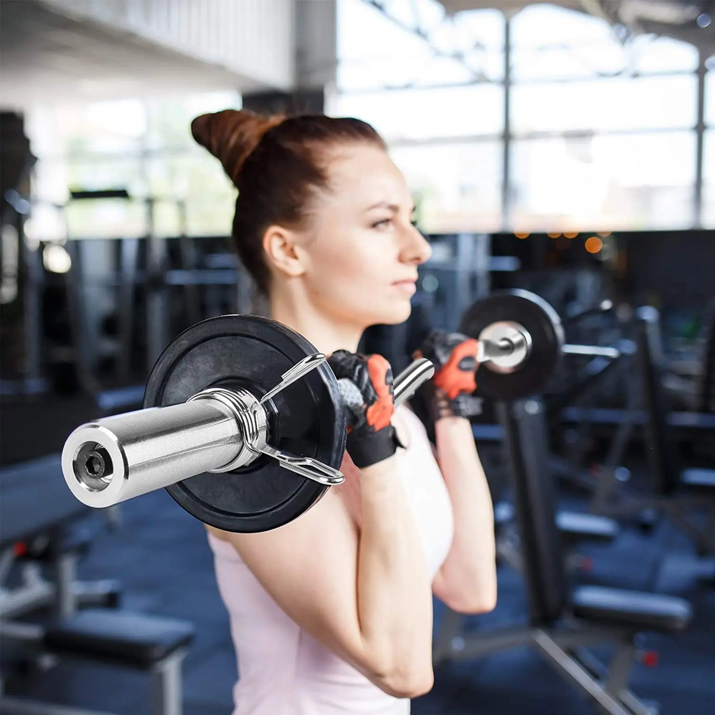 1.2m 1.5m 1.8m 2.2m Fitness Gym Equipment Olimpic Training Barbell Bench Press Squat Weight Bar Weightlifting Barbell