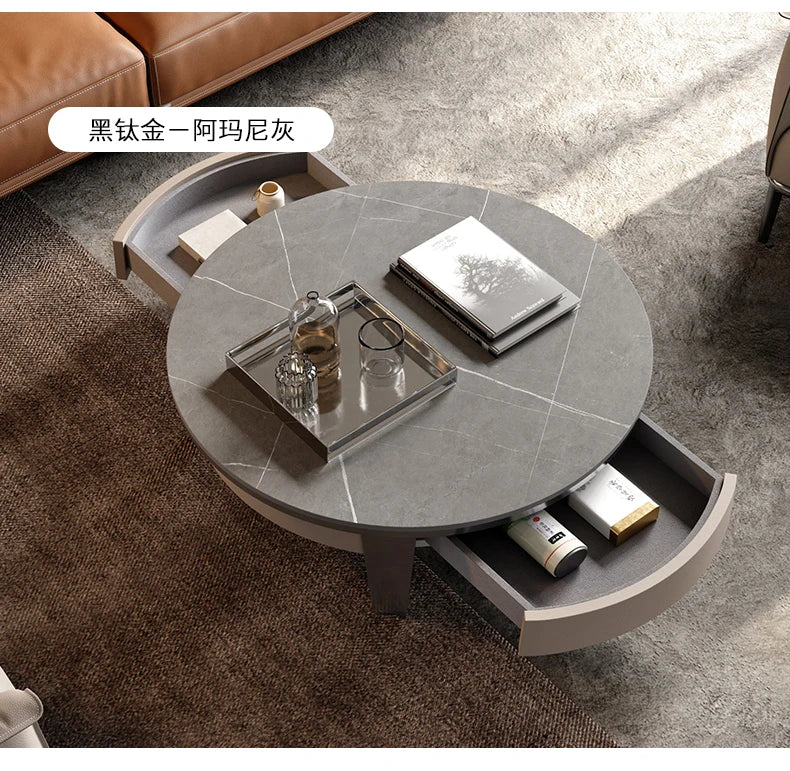 YY TV Cabinet Unit Light Luxury Modern High-End Designer Minimalist Coffee Table