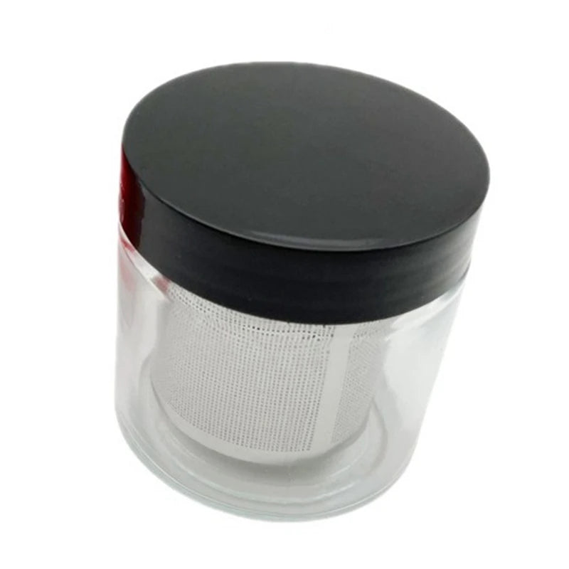 Diamond Washing Cup Watch Small Parts Gemstone Cleaning Glass Jar Pot With Sieve