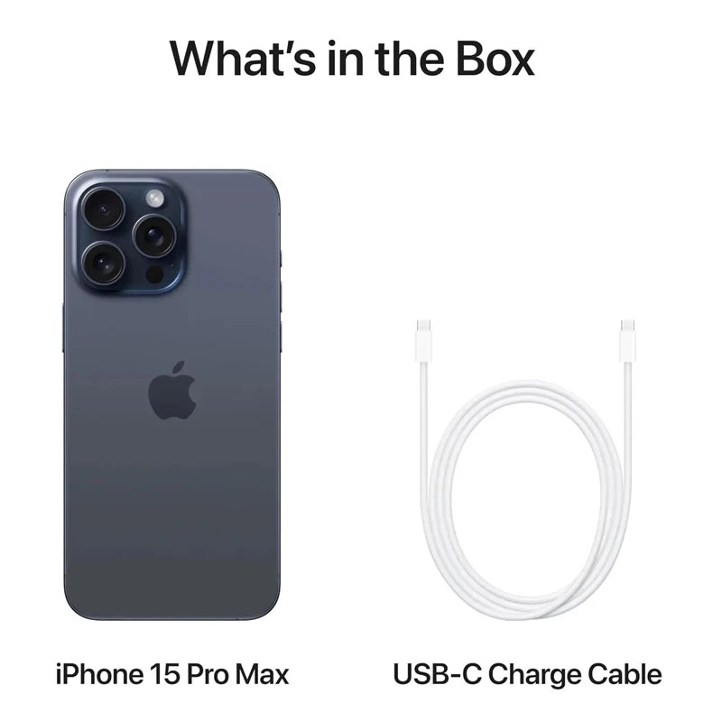 Apple iPhone 15 Pro MAX 8GB RAM 256GB ROM 5G Phone Apple A17 Pro Bionic Chip 6.7'' 120Hz Super Retina XDR Display NFC Original