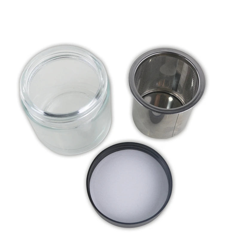 Diamond Washing Cup Watch Small Parts Gemstone Cleaning Glass Jar Pot With Sieve