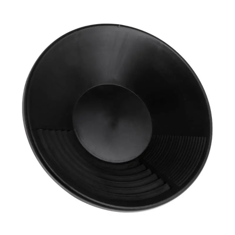 Black Plastic Gold Mining Pan with Two Types Riffles Prospecting Mining 38cm/15inches Suitable for Outdor Black Dropship