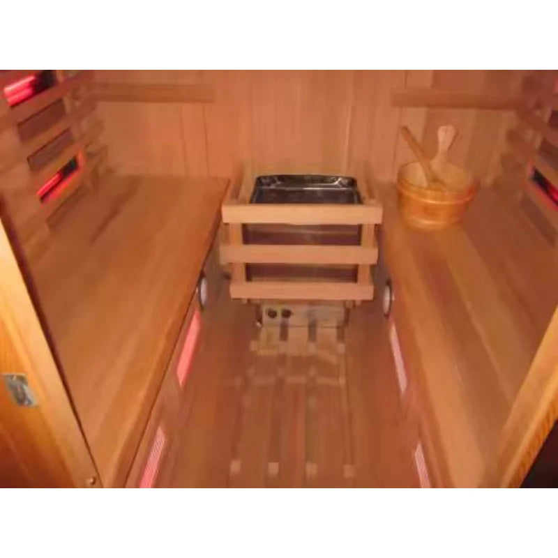 Wood Steam Sauna Room 4 Person Dry Sauna Room Outdoor Sale Soft Bluetooth USB Computer Power Beauty Graphic Piece