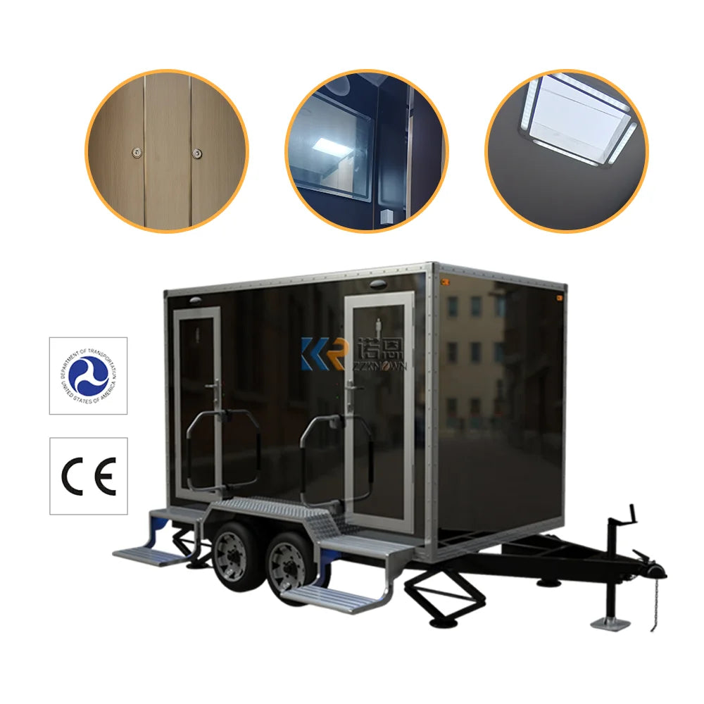 2023 Prefabricated Modular 10ft Container Bathroom Public Toilet Tiny House Mobile Shower Container Toilet