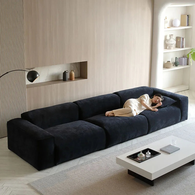 Italian Velvet Living Room Sofa Foam Sponge Minimalist Lounge European Living Room Sofa Barber Bedroom Canape Salon Furnitures