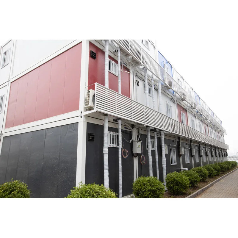 In china 40ft prefabricated flat pack hotel container house Sandwich panel modular home FOR Sale