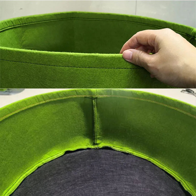 10 Gallons 50*20cm Growing Bags Fabric Garden Raised Bed Round Planting Container Grow Bags Planter Pot For Plants Nursery Pot