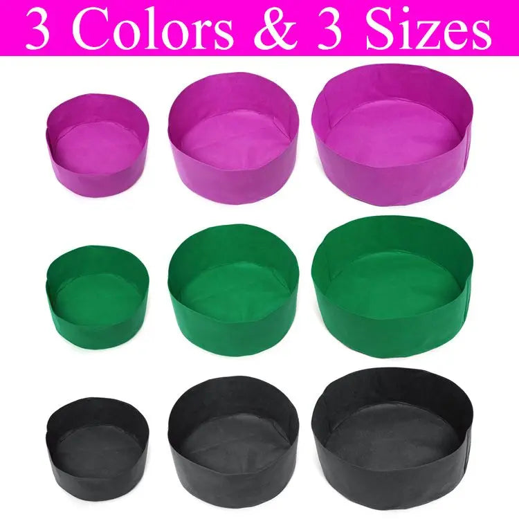 10/30/40 Gallon Garden Bed Round Planting Container Fabric Plant Pot Raised Grow Bags Breathable Felt Fabric Planter Nursery Pot
