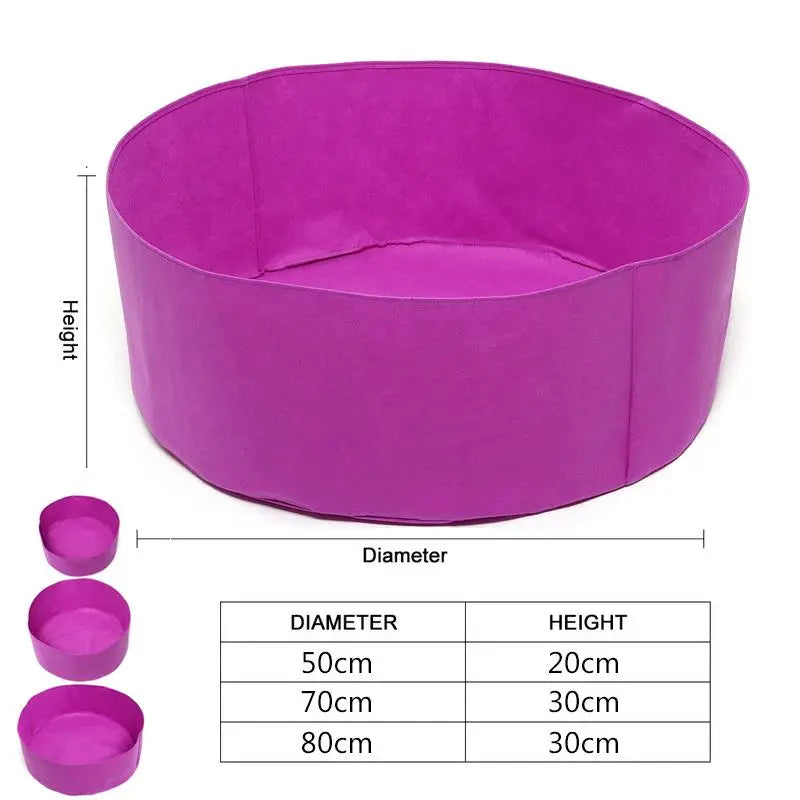 10/30/40 Gallon Garden Bed Round Planting Container Fabric Plant Pot Raised Grow Bags Breathable Felt Fabric Planter Nursery Pot