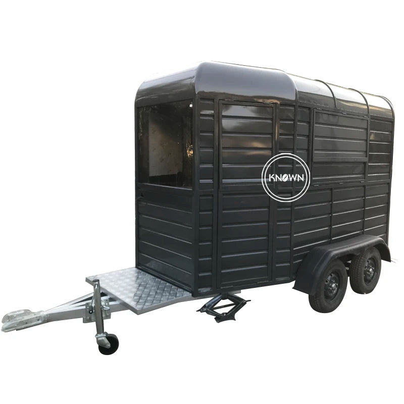Food Trailers Mobile Bars Ice Cream Vending Van Vintage Horse Box Food Carts Food Stall Kiosk for Sale