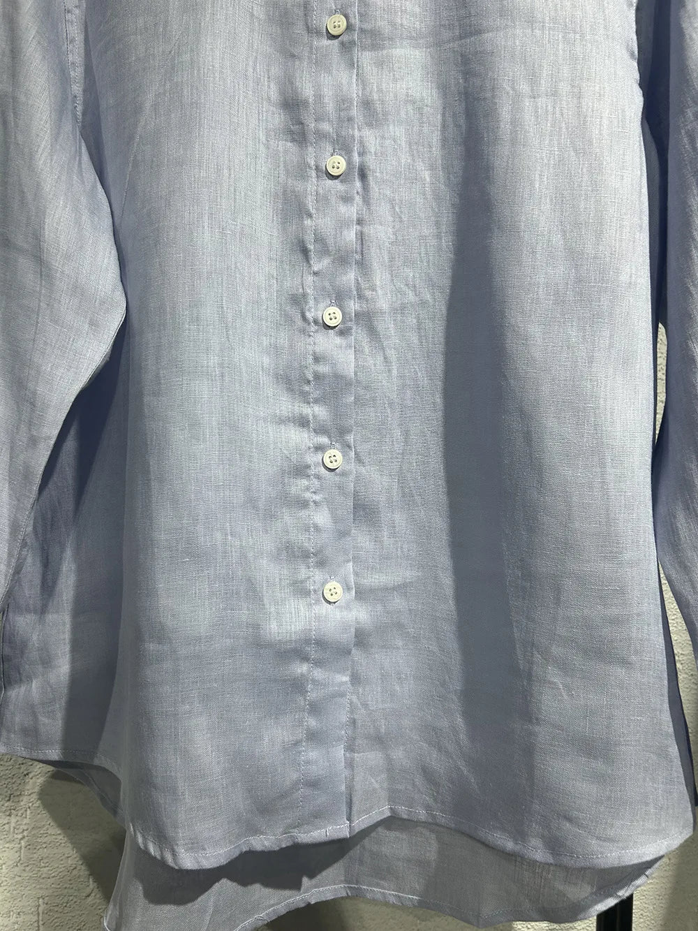 100% Linen French Ladies White Shirt 2024 Spring New Chic Casual Linen Slim Cardigan Tops Office Women's Long Sleeved Shirts