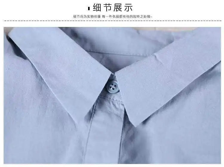 Women's Irregular Cotton Lapel Five-Point Sleeve Blouse, Large Size Shirt, Elegant Blouses for Youth, Medium Length