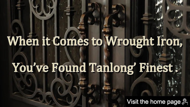 Wrought iron double door main iron glass door designer outside wrought iron door
