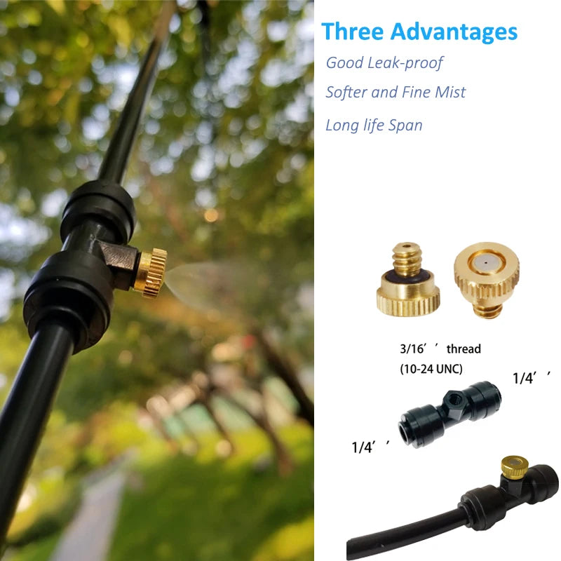 12V DC Water Spray Electric Diaphragm Pump Kit Portable Misting Automatic Booster 6-18M Atomizer Cooling System For Greenhouse
