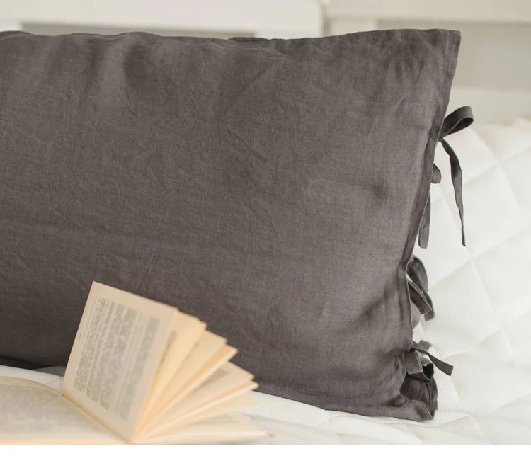 100% Linen White Pillowcase 50x70 Nordic Pillow Covers 2PCS for Bed Sleeping Simple Flax Pillowcases 50x90 King Size