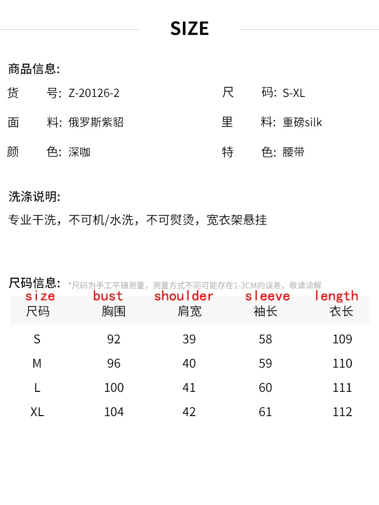 Women's Fur Coat 2223 Trend Natural Fur Long Mink grey strped Outerwear Jackets Trench Coats New In Outdoor Clothes Clothing