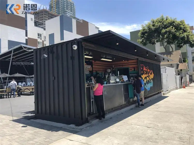 Luxury Flat Pack Folding Container House Prefabricated Steel Container Coffee Shipping Container Bar