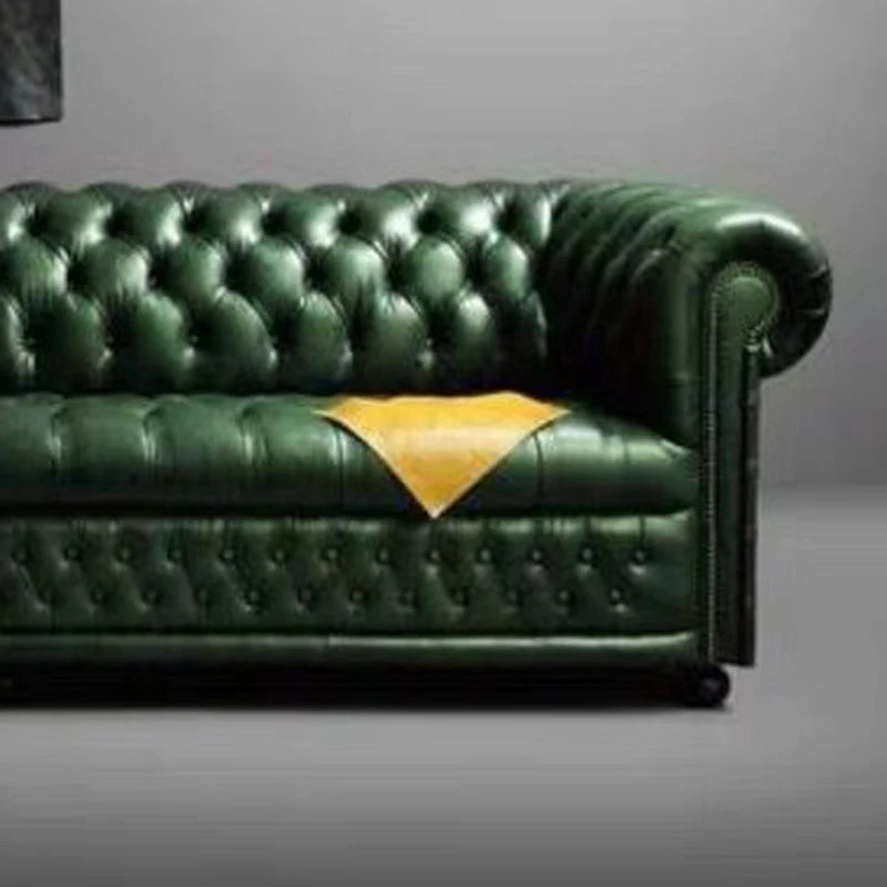 Modern Luxury Sofa Brown Leather Throne Recliner Vintage Sofa Waterproof Nordic Style Muebles Salon Living Room House Furniture