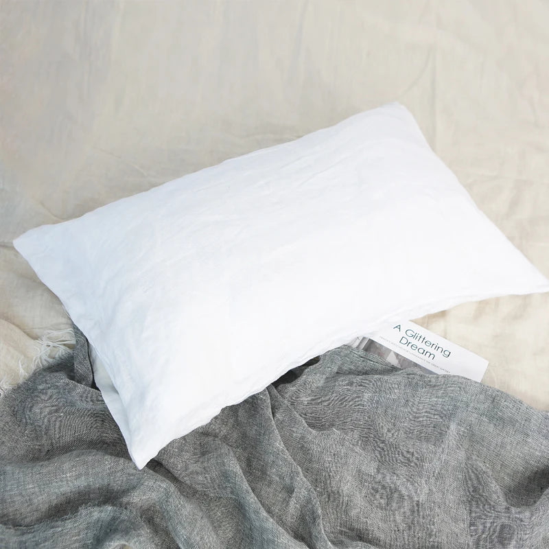 100% Linen Pillowcases, Solid Color Envelope Pillow Case, Bedding Bedroom Pillow Cover, 40x60cm/50x70cm/50x90cm