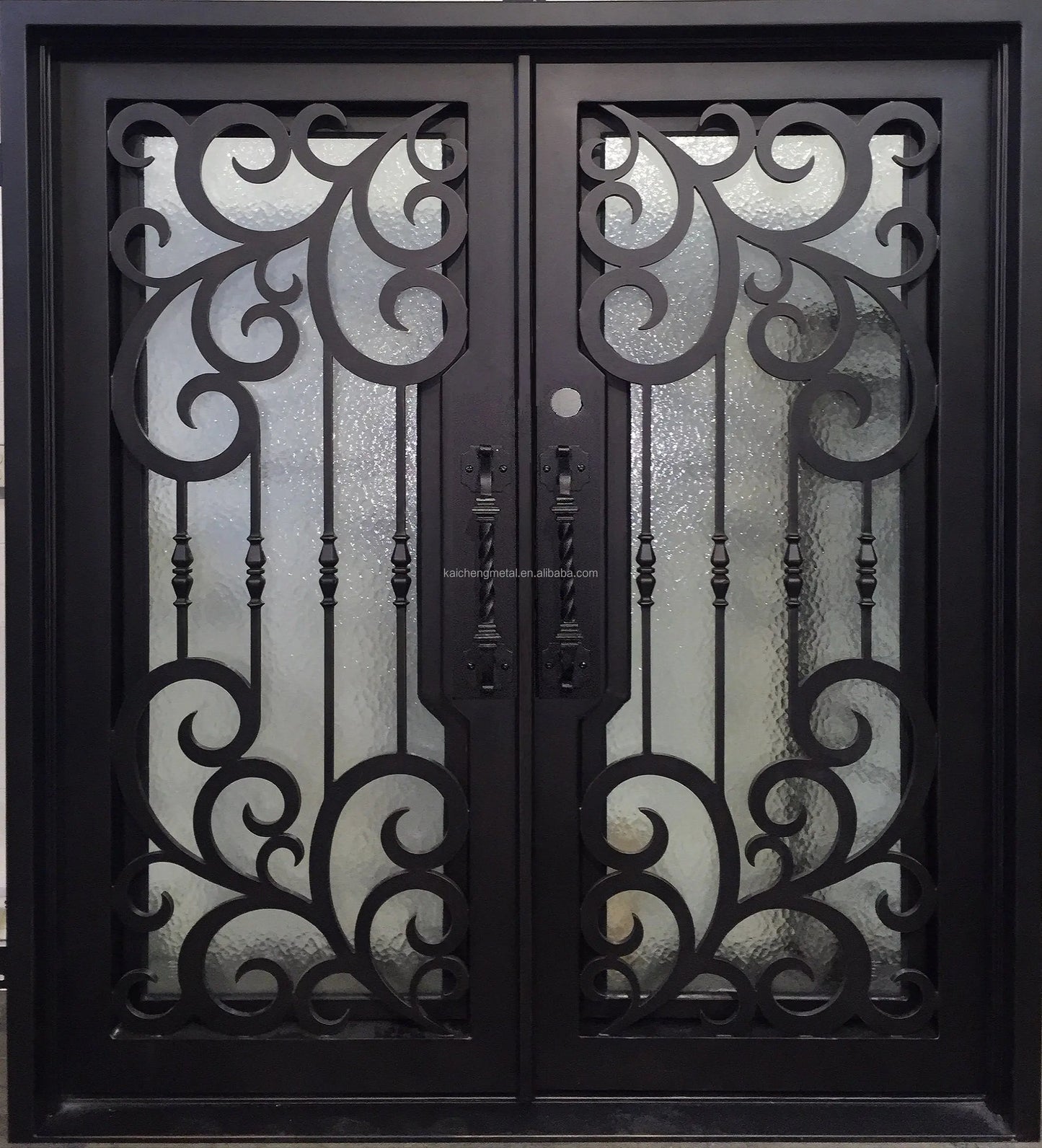 Wrought Iron Glass Door Customized Size Door Wrought Iron Simple Iron Door Hot Selling