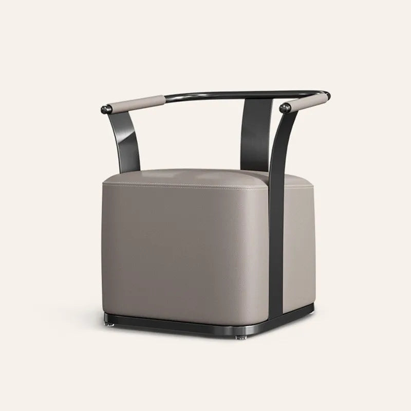 Wuli House Tea Chairs Internet Celebrity Armrest Backrest Designer Single Chair Villa Light Luxury Minimalist Home Guest Chairs