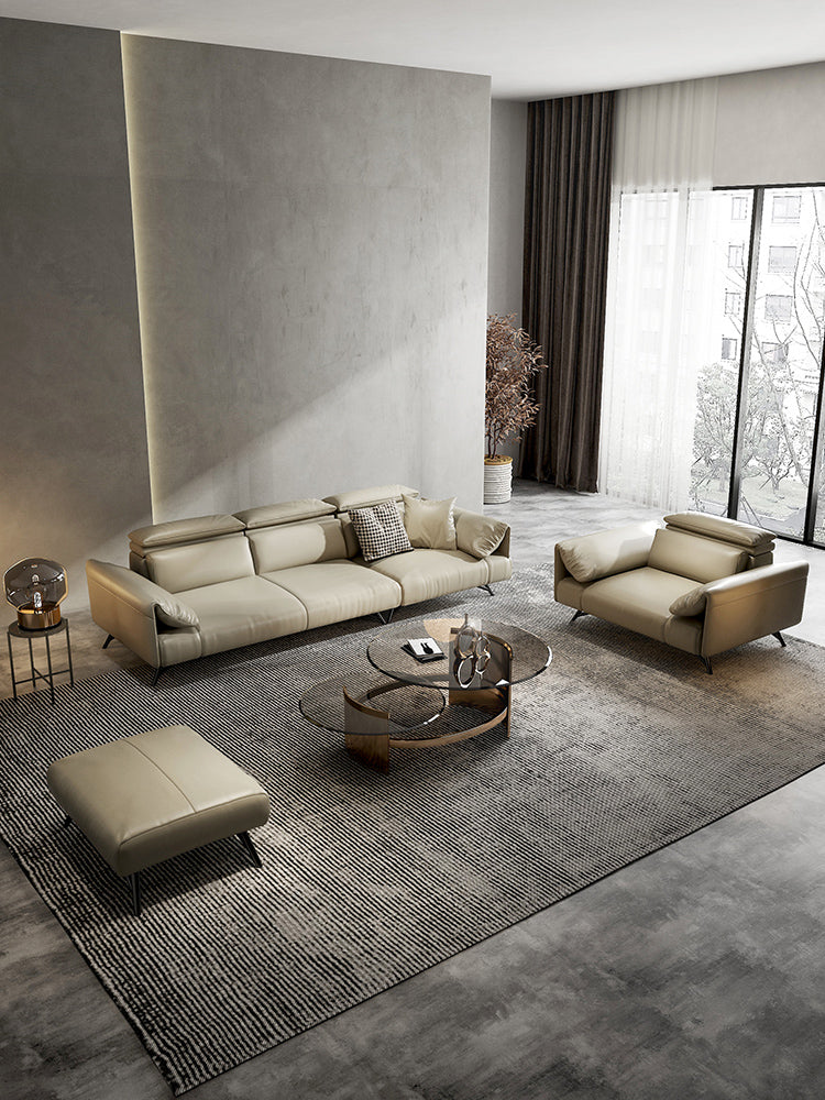 YY Small Apartment round Tea Table Tempered Glass Nordic Creative Designer Living Room Furniture