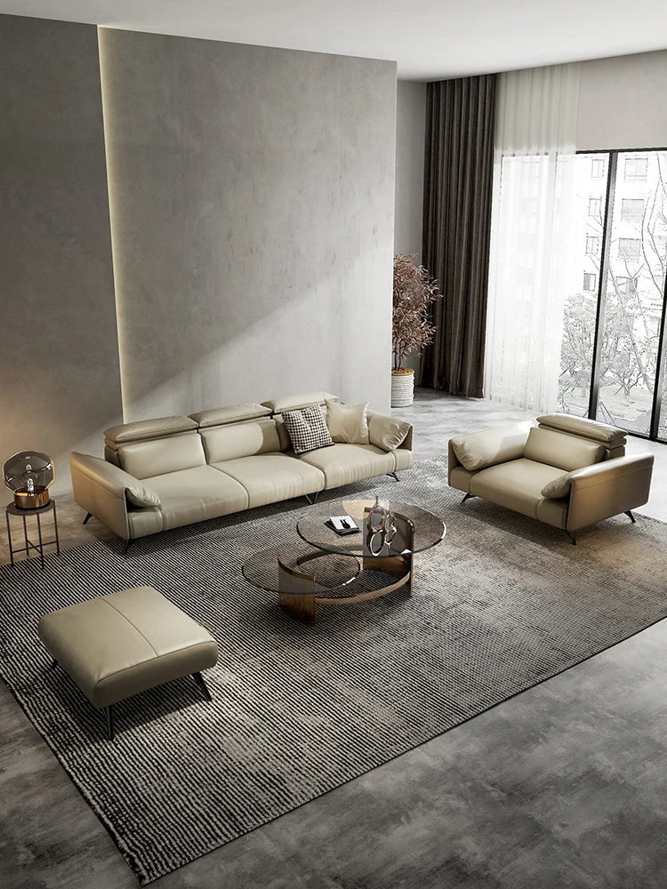 YY Small Apartment round Tea Table Tempered Glass Nordic Creative Designer Living Room Furniture