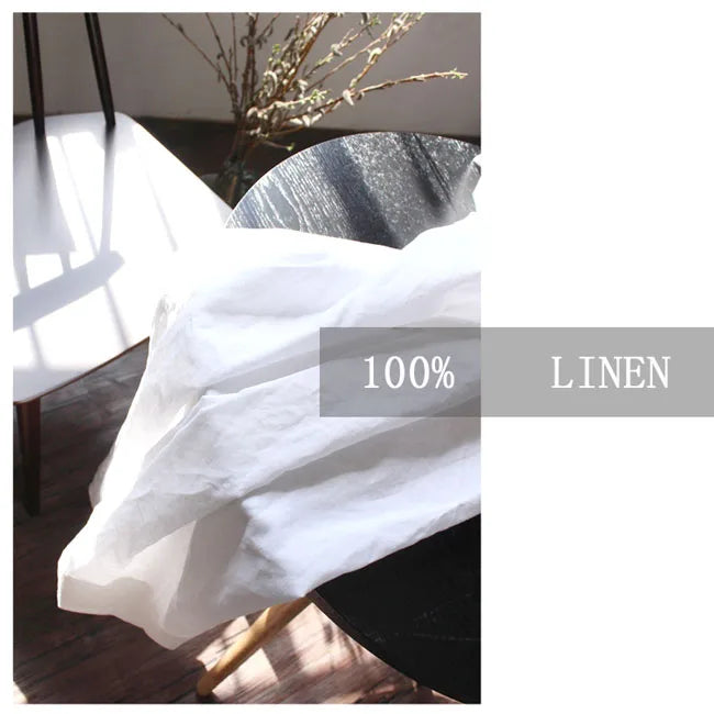 100% Pure Linen Blue Bedding Set with Duvet Cover Bed Sheet Pillowcase, Solid Color, Double, Single, King, Queen Full, Twin Size