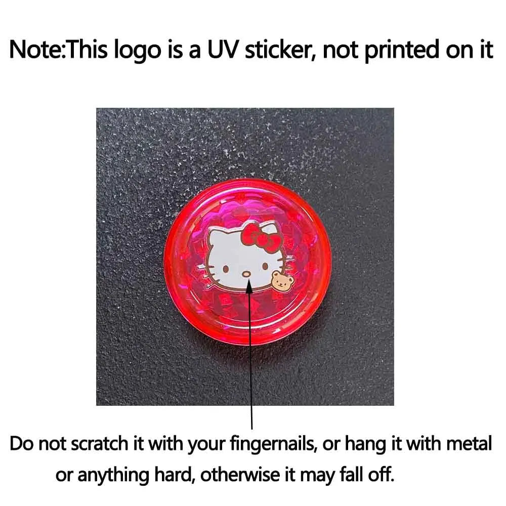 1pcs Pink Grinder 40mm Kawayi Girly Gift Crusher With Sticker Birthday Present Christmas gift New Year Gift