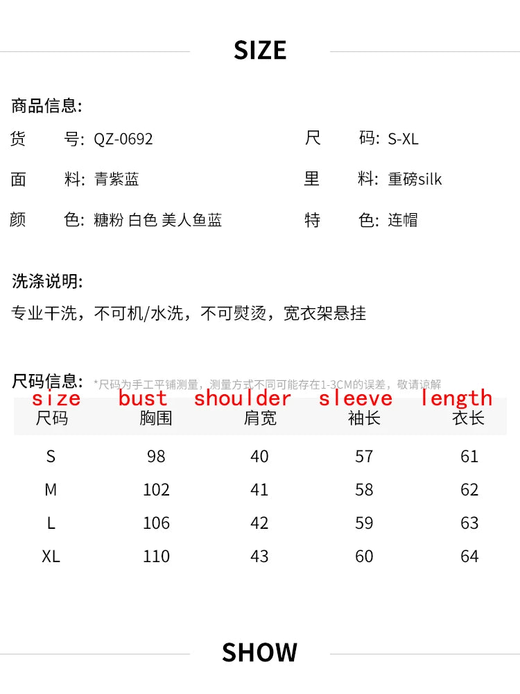 Women's Fur Coat 2223 Trend Natural Fur Long Mink Pink Hooded Outerwear Jackets Trench Coats New Outdoor Clothes Clothing Free