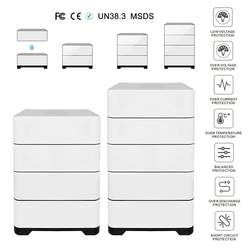 Smart stackable price 48v 200ah lifepo4 solar battery 10kwh power battery energy storage system container