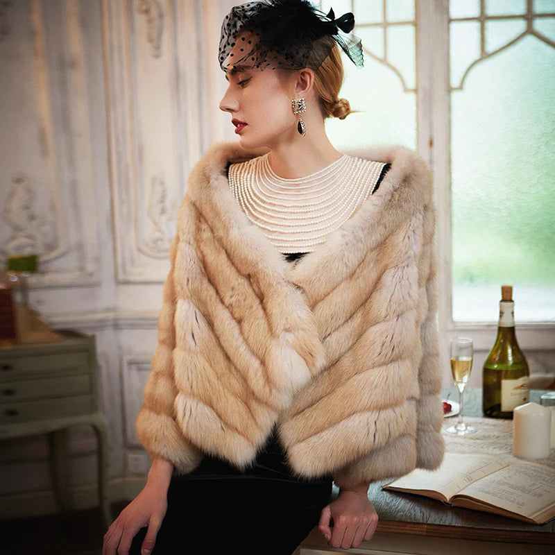Women's Fur Coat 2223 Trend Natural Fur Short Mink Nature Color Outerwear Jackets Trench Coats New in Outdoor Clothes Clothing