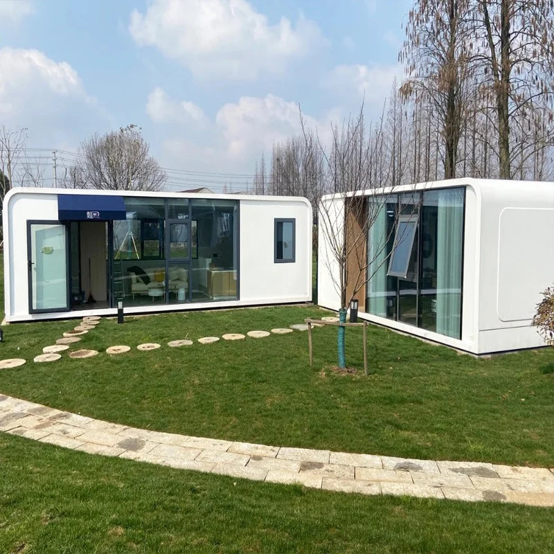 20ft 40ft Hurricane Proof Light Steel Foldable Flat Pack Expandable Storage Prefabricated 4 Bedroom Cabin Homes Container House