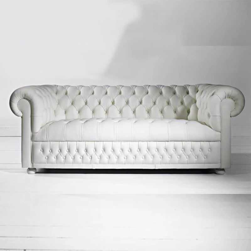 Modern Luxury Sofa Brown Leather Throne Recliner Vintage Sofa Waterproof Nordic Style Muebles Salon Living Room House Furniture