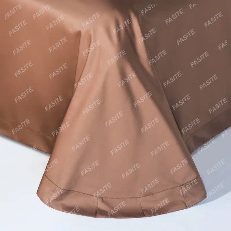 120s long-staple cotton satin cotton light luxury quilt cover four-piece high-end hotel European-style cotton bedding