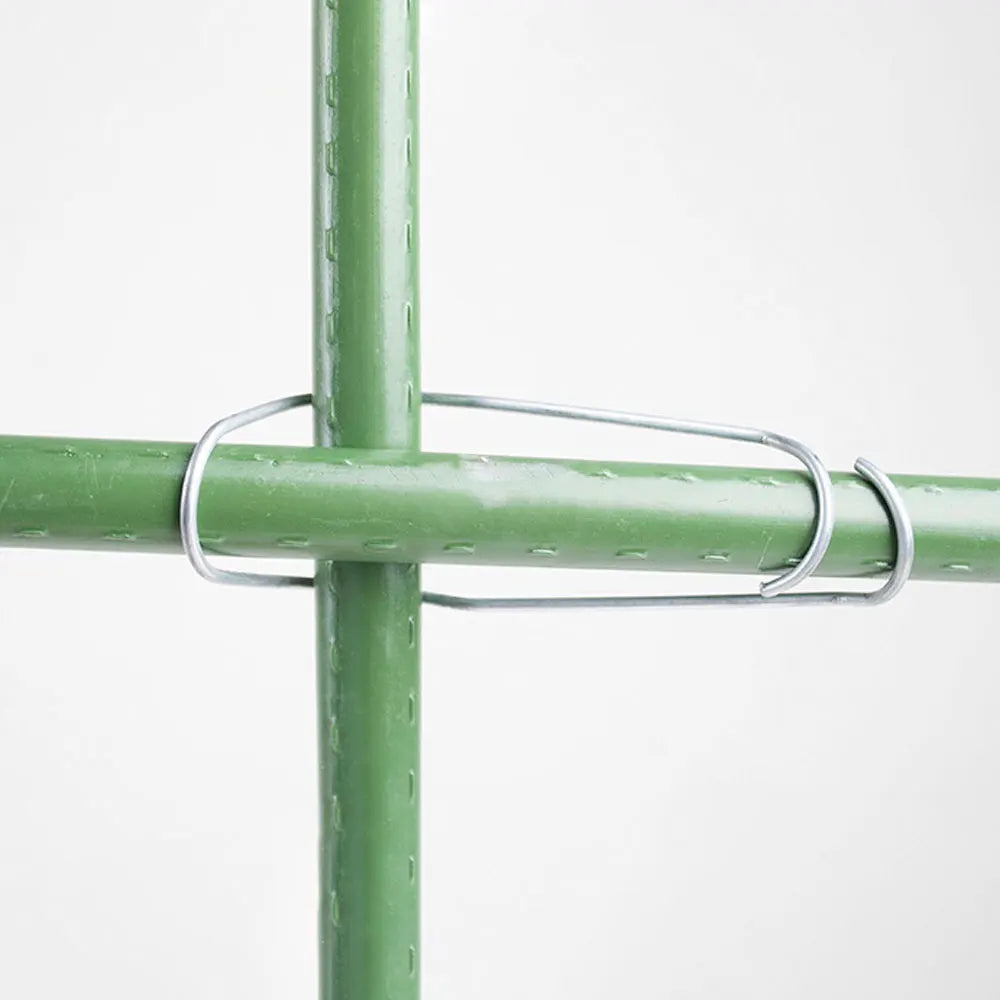10pcs Plant Trellis Connecting Buckles Climbing Pipe Support Fixing Tool Garden Stake Connectors For Vegetable Garden Roof