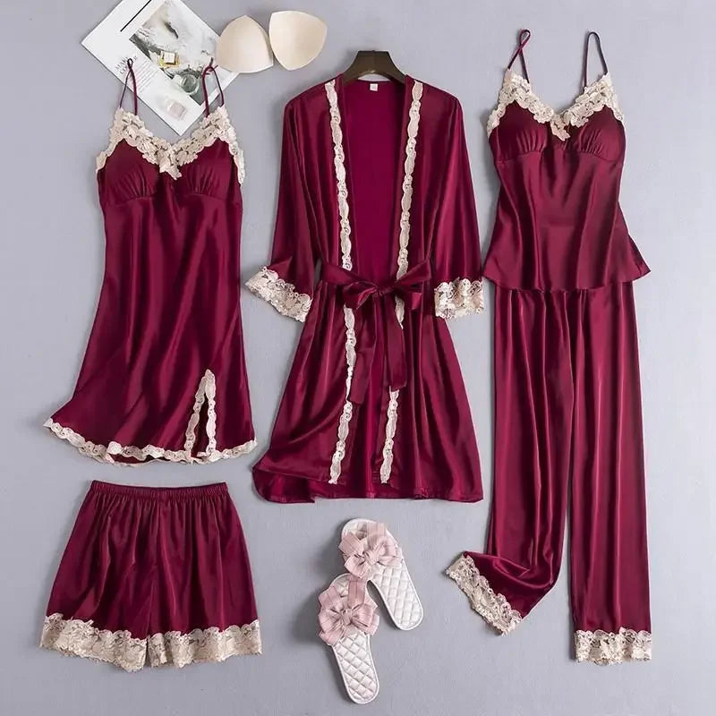 Women New Bride Bridesmaid Wedding Party Robe Female Sleepwear White Kimono Pajamas Rayon Casual Nightgown Home Clothes