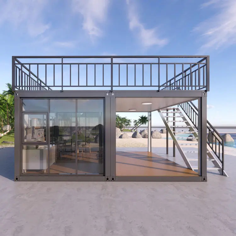 Easy assembly and disassembly 20ft design 40ft modular prefab storage shipping container homes bar for sale