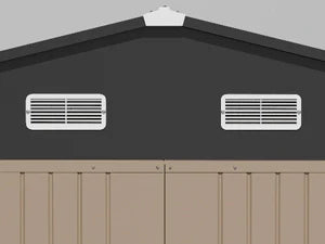 10 X 10 Feet Outdoor Storage Shed, Terrace Garden Outdoor Storage House, Terrace House for Storage